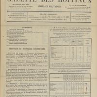 0019 - Page 13 - Sommaire / Chronique et nouvelles scientifiques. Hôpitaux de Paris / Hôpitaux de Province / Facultés de médecine / Nécrologie