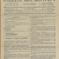 0043 - Page 37 - Sommaire / Chronique et nouvelles scientifiques. Hôpitaux de Paris / Hôpitaux de Province / Faculté de médecine de Paris / Guerre / École d'application du service de santé militaire / Marine