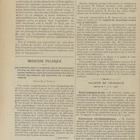 0048 - Page 42 - Anaphylaxie et pleurésie tuberculeuse séro-fibrineuse ; par M. G. Froin / Médecine pratique. Les injections sous-cutanées de sérum physiologique et d'eau de mer chez les nourrissons atteints de gastro-entérite. Leur influence respective sur la courbe des poids et les réactions de la moelle osseuse. D'après M. L. Tixier. [L. Babonneix] / Sociétés savantes. Société médicale des hôpitaux. (Séance du 8 janvier 1909). M. Chauffard : Rapports du rhumatisme noueux avec la tuberculose / Société de chirurgie. (Séance du 6 janvier 1908). Kystes hydatiques du foie. M. Cranwel... / Echinococcose sous-diaphragmatique. M. Cranwel