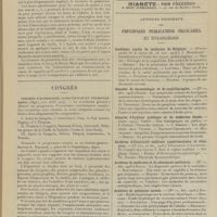 0051 - Page 45 - Notes de thérapeutique / Congrès. Congrès d'hydrologie, climatologie et physiothérapie (Alger, 4-10 avril 1909) / Articles originaux des principales publications françaises et étrangères. Académie royale de médecine de Belgique / Annales de dermatologie et de syphiligraphie / Annales d'hygiène publique et de médecine légale / Archives d'électricité médicale expérimentales et cliniques / Archives de médecine et de pharmacie militaires / Archives de médecine navale / Archives médico-chirurgicales du Poitou