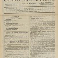 0091 - Page 85 - Sommaire / Chronique et nouvelles scientifiques. Hôpitaux de Paris / Marine / Syndicat médical de Paris / Souscription pour le monument du Docteur Gille... / Société de psychiatrie de Paris / Hôpital de la Pitié