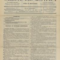 0139 - Page 133 - Sommaire / Chronique et nouvelles scientifiques. Hôpitaux de Paris / L'organisation du stage hospitalier / Société de chirurgie de Paris / Statistique / Conférence d'internat