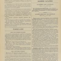 0157 - Page 151 - La neurasthénie conséquence de la mauvaise répartition des excitations ; par M. B. Chalmet... / Formulaire. Menu pour nourrice salariée / Menu pour mère nourrice / Sociétés savantes. Académie des sciences. (Séance du 25 janvier 1909) / Société médicale des hôpitaux. (Séance du 29 janvier 1909). Tétanos traité à l'aide des injections intra-rachidiennes de sulfate de magnésie. M. Netter, au nom de M. Drevet / Pouls lent permanent avec lésion du faisceau de His. MM. Souques et H. Chené / Symphyse cardiaque ; syndrome surréno-vasculaire ; anévrisme du coeur. MM. E. Josué et H. Paillard