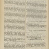 0198 - Page 192 - Médecine pratique. Quelques remarques sur l'importance des infections amygdaliennes et pharyngées dans la pathologie infantile. [L. Babonneix] / Sociétés savantes. Académie des sciences. (Séance du 1er février 1909). Recherches sur la contagion de la tuberculose sur l'air. MM. Le Noir et Jean Camus / Résultats immédiats et résultats éloignés de la suture artério-veineuse. M. Albert Frouin / A propos de l'anatomie du thymus humain. M. R. Cruchet, sur la note de MM. Rieffel et Le Mée / Société médicale des hôpitaux. (Séance du 5 février 1909). Un cas d'ictère congénital hémolytique. MM. Jacob et Lévy-Valensi / Syndrome polyglandulaire par dysthypophysie et par insuffisance thyro-testiculaire. MM. Louis Rénon, Arthur Delille et R. Monier-Vinard