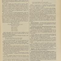 0209 - Page 203 - Sociétés savantes. Académie de médecine. (Séance du 9 février 1909). Les médecins inspirateurs de Molière, de M. Cabanès / Sténose du larynx. M. Sieur / Traitement curatif des spasmes à forme grave de l'oesophage par l'oesophagoscopie. M. Guisez, en son nom et au nom de M. Delherme / Hygiène. M. Henrot... / Traitement des névralgies faciale, sciatique et autres. M. Gréhant, une note de M. Ostwalt