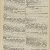 0226 - Page 220 - Sociétés savantes. Société de chirurgie. (Séance du 10 février 1909). Les greffes ovariennes, M. Quénu / Paralysie stomacale post-opératoire. M. Reynier, sur une observation de M. Baillet... / Absence d'organes génitaux. M. Pozzi / Société de neurologie. (Séance du 4 février 1909). Corps thyroïde et troubles vaso-moteurs. M. Lévi / Hémiplégie droite avec aphasie motrice pure hystérique. MM. Babinski et Lévi-Bruhl, par MM. Laignel-Lavastine et Glénard / Apraxie idéatoire de Liepmann. MM. Laignel-Lavastine et Boudon / Monoplégie organique du bras gauche. M. Babinski / Absence de stigmates hystériques sur 500 survivants de la catastrophe de Messine. M. Néri, dit M. Babinski