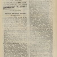 0229 - Page 223 - Pratique médicale. La suralimentation dans les anémies ; par M. P. Pérard / Articles originaux des principales publications françaises et étrangères. Annales des maladies de l'oreille, du larynx, du nez et du pharynx / Deutsche medizinische Wochenschrift