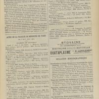 0263 - Page 257 - Notes de thérapeutique / Actes de la Faculté de médecine de Paris du 1er au 6 mars 1909. Examens de doctorat / Thèses / Bulletin bibliographique