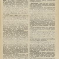 0273 - Page 267 - Sociétés savantes. Société de biologie. (Séance du 20 février 1909). Morphologie du produit d'excrétion des cellules bordantes. MM. P. Carnot et A. Lelièvre / L'épreuve de la glace. MM. O. Josué et H. Paillard / Oospora buccalis. MM. Roger, Bory et Sartory / Action du bleu de Prusse sur la coagulation. M. Achard, avec M. Aynaud