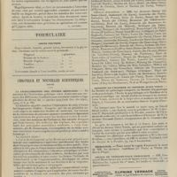 0287 - Page 281 - Livres nouveaux. Exploration de l'appareil urinaire, par Georges Luys. Deuxième édition revue et augmentée. [L. Gayard] / Formulaire. Abcès pelviens / Chronique et nouvelles scientifiques (suite). La réorganisation des études médicales / Distinctions honorifiques / Banquet en l'honneur du Docteur Jules Voisin / Nécrologie / Leçons de thérapeutique urologique