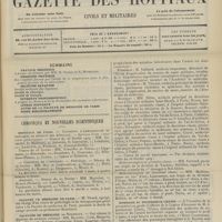 0303 - Page 297 - Sommaire / Chronique et nouvelles scientifiques. Hôpitaux de Paris / Faculté de médecine de Paris / Facultés de médecine / Guerre / Hommage au Professeur Chatin / Nécrologie