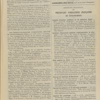 0347 - Page 341 - Congrès. XIe Congrès international d'ophtalmologie. Naples du 2 au 7 avril / VIIIe Congrès d'hydrologie, climatologie, géologie et physiothérapie (Alger, 4-10 avril 1909) / Notes de thérapeutique. Posologie de la digitaline dans l'angine de poitrine / Articles originaux des principales publications françaises et étrangères. Annales d'hygiène publique et de médecine légale / Archives d'électricité médicale expérimentales et cliniques / Écho médical du Nord / Journal de médecine de Bordeaux / Journal de médecine et de chirurgie pratiques / Journal des praticiens / Journal médical de Bruxelles