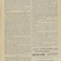 0359 - Page 353 - Livres nouveaux. La pratique des maladies des enfants (diagnostic et thérapeutique)... I. Introduction à la médecine des enfants, par les Docteurs Marfan, Andërodias et Cruchet. [L. Babonneix] / Formulaire des médications nouvelles pour 1909, par le Docteur H. Gillet... ; préface de H. Huchard... [H. Huchard] / Chronique et nouvelles scientifiques (suite). Association des membres du corps enseignant des Facultés de médecine et des Facultés mixtes de médecine et de pharmacie de l'état / Notes pour l'internat. Pneumonie du sommet