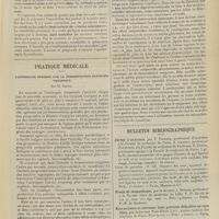 0407 - Page 401 - Correspondance. A propos de l'atonie musculaire congénitale [Martin bernhardt] / Pratique médicale. L'antisepsie interne par la fermentation oxygénée vanadique ; par M. Régiol / Bulletin bibliographique