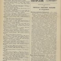 0408 - Page 402 - Actes de la Faculté de médecine de Paris du 29 mars au 3 avril 1909. Examens de doctorat / Articles originaux des principales publications françaises et étrangères. Münchener medizinische Wochenschrift / Wiener klinische Wochenschrift