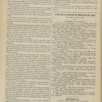 0444 - Page 438 - Pratique médicale. Symptômes et traitement de la gangrène des bronches ; par M. Gendron / Actes de la Faculté de médecine de Paris du 19 au 24 avril 1909. Examens de doctorat