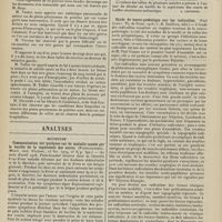 0482 - Page 476 - Sociétés savantes. Société de chirurgie. (Séance du 31 mars 1909). Les plaies du poumon. M. Rochard / Analyses. Médecine. Communication sur quelques cas de maladie causés par le bacille de la septicémie des souris (Fleischanderl. Münch. med. Wochens...). [A. Lemierre] / Etude de neuro-pathologie sur les radiculites (Paul. Camus. Th. de Paris, 1908 ; J.-B. Baillière, édit). [L. Babonneix]
