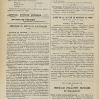 0506 - Page 500 - Formulaire. Prurigo vulvaire / Chronique et nouvelles scientifiques (suite). Hôpitaux de Province / Guerre / Prix de médecine navale / Distinctions honorifiques / Médaille des épidémies / Société de l'internat des hôpitaux de Paris / Actes de la Faculté de médecine de Paris du 26 avril au 1er mai 1909. Examens de doctorat / Thèses / Articles originaux des principales publications françaises et étrangères. Boston medical ans surgical Journal