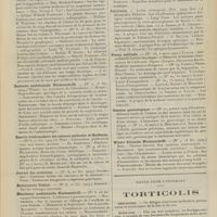 0507 - Page 501 - Articles originaux des principales publications françaises et étrangères. Boston medical ans surgical Journal / Deutsche medizinische Wochenschrift / Gazette hebdomadaire des sciences médicales de Bordeaux / Journal des praticiens / Medizinische Blaetter /Münchener medizinische Wochenschrift / Pester Medizinisch-chirurgische Presse / Policlinico / Presse médicale / Semaine gynécologique / Wiener klinische Wochenschrift / Notes pour l'internat. Torticolis