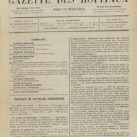0567 - Page 561 - Sommaire / Chronique et nouvelles scientifiques. Hôpitaux de Paris / Facultés de médecine / Écoles de médecine / La prochaine conférence internationale du cancer / Association générale des médecins de France / Médecins coloniaux