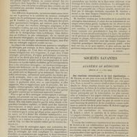 0576 - Page 570 - Médecine pratique. Le pronostic et le traitement des méningites aigües. [M. Brelet] / Sociétés savantes. Académie de médecine. (Séance du 20 avril 1909). Des réactions revaccinales et de leur signification. M. Kelsch, en som nom et au nom de MM. Camus et Tanon