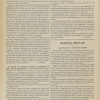 0578 - Page 572 - Analyses. Chirurgie. Deux cas, dont un mortel, d'empoisonnement bismuthique à la suite d'injections de pâte de vaseline et bismuth. (W. C. David et J. R. Kauffmann, Journ. amer. med. Assoc...). [F. Gardner] / La maladie de Schlatter (divulsion apophysaire du tibia chez les adolescents). (J. Edward Bowser et Alexis Thomson. The Edinburg med. Journ...). [M. Lance] / Pratique médicale. Constipation et sécrétion biliaire