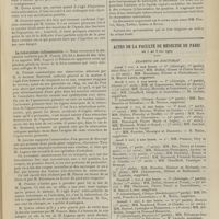 0595 - Page 589 - Siociétés savantes. Société de chirurgie. (Séance du 21 avril 1909). De l'emploi de l'anesthésie locale par la cocaïne dans le traitement des fractures et des luxations. M. Quénu / La tuberculose inflammatoire. M. Poncet, MM. Legueu et Nélaton en apportent ces faits / Actes de la Faculté de médecine de Paris du 3 au 8 mai 1909. Examens de doctorat