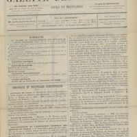 0599 - Page 593 - Sommaire / Chronique et nouvelles scientifiques. Hôpitaux de Paris / Écoles de médecine / Cinquantenaire de l'association générale des médecins de France. (Voir la suite des Nouvelles, p. 602)