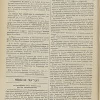 0604 - Page 598 - IIe Congrès de physiothérapie des médecins de langue française (Paris, les 13, 14 et 15 avril 1909). V. Communications diverses. Actions comparées du bain local de lumière et du bain local d'air chaud / La fulguration du cancer. M. de Keating-Hart / La douche d'air chaud dans la constipation. M. Dausset / M. Desfosses : Pathogénie de la scoliose / M. Malméjac : Atrophie musculaire / M. G. Bloch : Hémorragies utérines graves guéries par la kinésithérapie / Médecine pratique. Les indications de la tuberculine dans la pthisiothérapie. [A. Gaullieur L'Hardy]