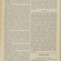 0620 - Page 614 - A propos de deux cas de méningites aiguës syphilitiques ; par MM. W. Oettinger... et H. Hamel... / Formulaire. Folliculites du col de l'utérus