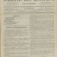0695 - Page 689 - Sommaire / Chronique et nouvelles scientifiques. Hôpitaux de Paris / Concours d'internat de Nanterre / Hôpitaux de Province / Faculté de médecine / Guerre / Société pour la propagation de l'incinération / Nécrologie / Chemins de fer de Paris-Lyon-Méditerranée / Renseignements
