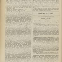 0746 - Page 740 - Revue générale. Les opsonines ; par J. Milhit... IV. Conclusions / Sociétés savantes. Académie de médecine. (Séance du 18 mai 1909). Mort de M. Besnier / Instabilité thyroïdienne. M. Huchard, sur un travail de MM. Léopold Levi et H. de Rothschild / La défense sanitaire en Suède et en Norvège. M. F. Widal, un rapport de M. Courmant... / Deux cas de septicémie gonococcique suivis de fièvre typhoïde. M. le Secrétaire général, au nom de M. Dieulafoy