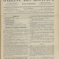 0751 - Page 745 - Sommaire / Chronique et nouvelles scientifiques. Hôpitaux de Paris / Hôpitaux de Province / Faculté de médecine de Paris / Nécrologie / Clinique chirurgicale de l'Hôtel-Dieu / Actes de la Faculté de médecine de Paris du 31 mai au 5 juin 1909. Examens de doctorat / Thèses