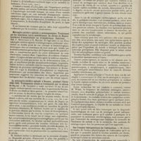 0758 - Page 752 - Sociétés savantes. Société médicale des hôpitaux. (Séance du 21 mai 1909). L'insuffisance surrénale aiguë dans les maladies infectieuses. M. Emile Sergent, la dernières séances par MM. Méry, Netter, L. Martin / Méningite cérébro-spinale à méningocoques. Traitement par les injections intra-rachidiennes de sérum de Dopter. Accidents d'anaphylaxie ou d'intolérance. Guérison. MM. P. Ménétrier et R. Mallet / La méningite cérébro-spinale à Rennes, pendant l'hiver 1908-1909. Traitements usuels et traitement par le sérum de Dopter. M. Salebert / Nouvelles recherches sur le « précipito-diagnostic » de la méningite cérébro-spinale. MM. H. Vincent et Bellot / Sur l'emploi thérapeutique de l'adrénaline. M. Josué