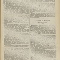 0833 - Page 827 - Sociétés savantes. Académie de médecine. (Séance du 8 juin 1909). Expériences de greffes. M. Pozzi fait connaître les expériences de M. Alexis Carrel / Etude critique de l'emploi de la tuberculine dans la phtisiothérapie. M. Louis Rénon / Société de biologie. (Séance du 5 juin 1909). Modifications de la moelle osseuses des rachitiques. MM. Hutinel et L. Tixier