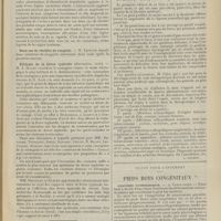0835 - Page 829 - Sociétés savantes. Société de médecine militaire française. (Séance du 3 juin 1909). Albuminurie transitoire. M. Notin / Deux cas de récidive de rougeole. M. Lejeune / Etiologie de la fièvre typhoïde (discussion, suite). M. A. Billet / Livres nouveaux. L'orthopédie indispensable aux praticiens (Tuberculoses externes, déviations, difformités, etc.), par F. Calot... [L. Gayard] / Notes pour l'internat. Pieds bots congénitaux