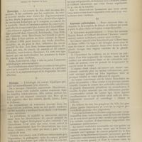 0883 - Page 877 - Revue générale. Le cancer primitif du foie ; par MM. Ch. Garin et R. Crémieu... I. Historique / II. Etiologie / III. Anatomie pathologique