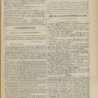 0921 - Page 915 - Chronique et nouvelles scientifiques. Concours / Cours de vacances / Correspondance. A propos de « la prévoyance médicale » / Actes de la Faculté de médecine de Paris du 5 au 10 juillet 1909. Examens de doctorat / Thèses