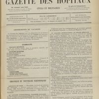 0947 - Page 941 - Abonnements de vacances / Sommaire / Chronique et nouvelles scientifiques. Hôpitaux de Paris / IIIe Congrès international d'hygiène scolaire / IVe Congrès international de presse médicale