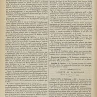 0978 - Page 972 - Sociétés savantes. Société de chirurgie. (Séance du 30 juin 1909). Kystes hydatiques de la rate. M. Morestin, sur une observation de M. Michon / Rhinotomie bilatérale. M. Schwartz / Angiome de l'urètre. M. Tuffier / Société de neurologie. (Séance du 1er juillet 1909). Parathyroïdes et Parkinson. M. L. Alquier