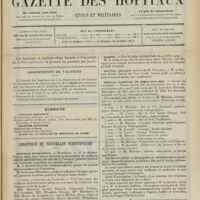1007 - Page 1001 - Abonnements de vacances / Sommaire / Chronique et nouvelles scientifiques. Hôpitaux de Province / Marine / Hôpital Beaujon / Hôpital maritime de Berck-sur-Mer / Nécrologie. (Voir la suite des Nouvelles, p. 1010)