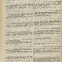 1014 - Page 1008 - Sociétés savantes. Société médicale des hôpitaux. (Séance du 9 juillet 1909). Action comparée des différents sérums antiméningitiques. M. J. Comby / Méningite cérébro-spinale traitée par le sérum anti-ménigococcique. Guérison. Anaphylaxie. M. Salebert / Myélite métapneumonique. M. Achard / Hémorragie pédonculo-protubérantielle d'origine ourlienne. MM. Chavigny et G.-E. Schneider... / Mycétose vaginale. MM. Queyrat et Laroche / Obstruction intestinale par calcul biliaire. Syndrome d'urémie sèche. MM. Claisse et Gastinel / Premier cas de sporotrichose diagnostiqué par une subcuti-réaction positive. MM. L.-M. Pautrier et Lutembacher