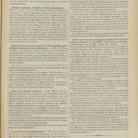 1027 - Page 1021 - Sociétés savantes. Société de biologie. (Séance du 10 juillet 1909). Contribution à l'étude du blanchiment des légumes. MM. Maurel et Carcanague / L'indosé organique urinaire à l'état pathologique. MM. H. Labbé, G. Vitry et Fougeras / Apparition du sérum de cheval dans la circulation générale après injection intra-rachidienne. MM. L. Netter et Debré / Nature des poisons cancéreux. Mme Nicole Girard-Mangin / Les globulins dans l'anaphylaxie. MM. Ch. Achard et M. Aynaud / Survie et reviviscence des spermatozoïdes dans quelques milieux artificiels, en particulier dans diverses eaux minérales et dans l'eau de mer. Action du calcium. M. C. Fleig... / Avis