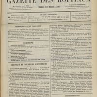 1031 - Page 1025 - Abonnements de vacances / Sommaire / Chronique et nouvelles scientifiques. Facultés de médecine / Guerre / Marine / Distinctions honorifiques. (Voir la suite des Nouvelles, p. 1033) /Renseignements