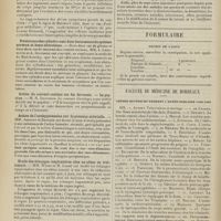 1050 - Page 1044 - Sociétés savantes. Société de biologie. (Séance du 17 juillet 1909). Prévention et correction de l'incoagulabilité hirudinique du sang chez le lapin. MM. P. Emile-Weil et Boyé / A propos du signe de Babinski. M. Lafforgue / Persistance des cylindre-axes dans les tumeurs du système nerveux et leurs altérations. MM. J. Lhermitte et A. Guccione / Action du courant continu sur les ferments. La pepsine. M. H. Iscovesco / Action de l'urohypotensine sur la pression artérielle. MM. Abelous et Bardier / Etude des échanges respiratoires chez un obèse en traitement. MM. Weiss et M. Labbé / Sur l'action physiologique des solutions polyminéralisées injectables, radio-actives, à réaction acide progressive. M. Jean Nicolaïdi / Formulaire. Prurit de l'anus / Faculté de médecine de Bordeaux. Thèses soutenues pendant l'année scolaire 1908-1909