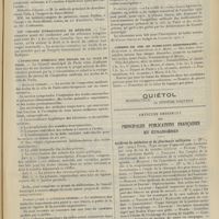 1063 - Page 1057 - Chronique et nouvelles scientifiques (suite). Guerre / XVIe Congrès international de médecine / L'inspection médicale des Écoles de la ville de Paris / Chemins de fer de Paris-Lyon-Méditerranée / Articles originaux des principales publications françaises et étrangères. Archives de médecine et de pharmacie militaires