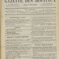 1067 - Page 1061 - Abonnements de vacances / Sommaire / Chronique et nouvelles scientifiques. Hôpitaux de Province / Marine / Distinctions honorifiques / Médailles des épidémies / La réforme des études pharmaceutiques / Association française d'urologie / Association d'enseignement médical des hôpitaux de Paris / Nécrologie / Bulletin bibliographique