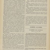 1084 - Page 1078 - Les séquelles de la scarlatine ; par M. A. Gouget... / Sociétés savantes. Académie des sciences. (Séance du 19 juillet 1909). Sur la détermination de l'origine bovine ou humaine des bacilles de Koch isolés des lésions tuberculeuses de l'homme. MM. A. Calmette et C. Guérin
