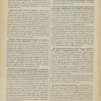 1086 - Page 1080 - Sociétés savantes. Société de biologie. (Séance du 24 juillet 1909). Réactions électriques du tétanos. M. Babonneix / Action vaso-constrictive de la choline. MM. Busquet et Pachon / Addition d'effets hypertenseurs de choline et d'adrénaline chez le chien atropinisé. MM. H. Busquet et V. Pachon / Possibilité de l'expulsion trans-hépatique à contre-courant d'une injection poussée dans les veines sus-hépatiques. MM. A. Gilbert et M. Villaret / Sur le sort du chloroforme dans l'organisme. M. Nicloux / Action du courant continu sur les ferments. La catalase. M. H. Iscovesco / Un cas de méningite abortive avec liquide céphalo-rachidien normal. Agglutination très sensible du méningocoque par le sérum. MM. Netter et R. Debré / Hémorragies pancréatiques et stéato-nécrose expérimentales. Rôle de l'hypertension porte. MM. Gilbert et E. Chabrol / Le venin muqueux des batraciens. Mme Phisalix, en collaboration avec M. Dehaut / Lésions rénales provoquées chez le lapin par injections gastriques et rectales d'ovalbumine. MM. Nobécourt et Paisseau