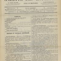 1115 - Page 1109 - Sommaire / Chronique et nouvelles scientifiques. École de médecine / Distinctions honorifiques / XXXVIIIe session de l'association française pour l'avancement des sciences / Le diplôme de pharmacien